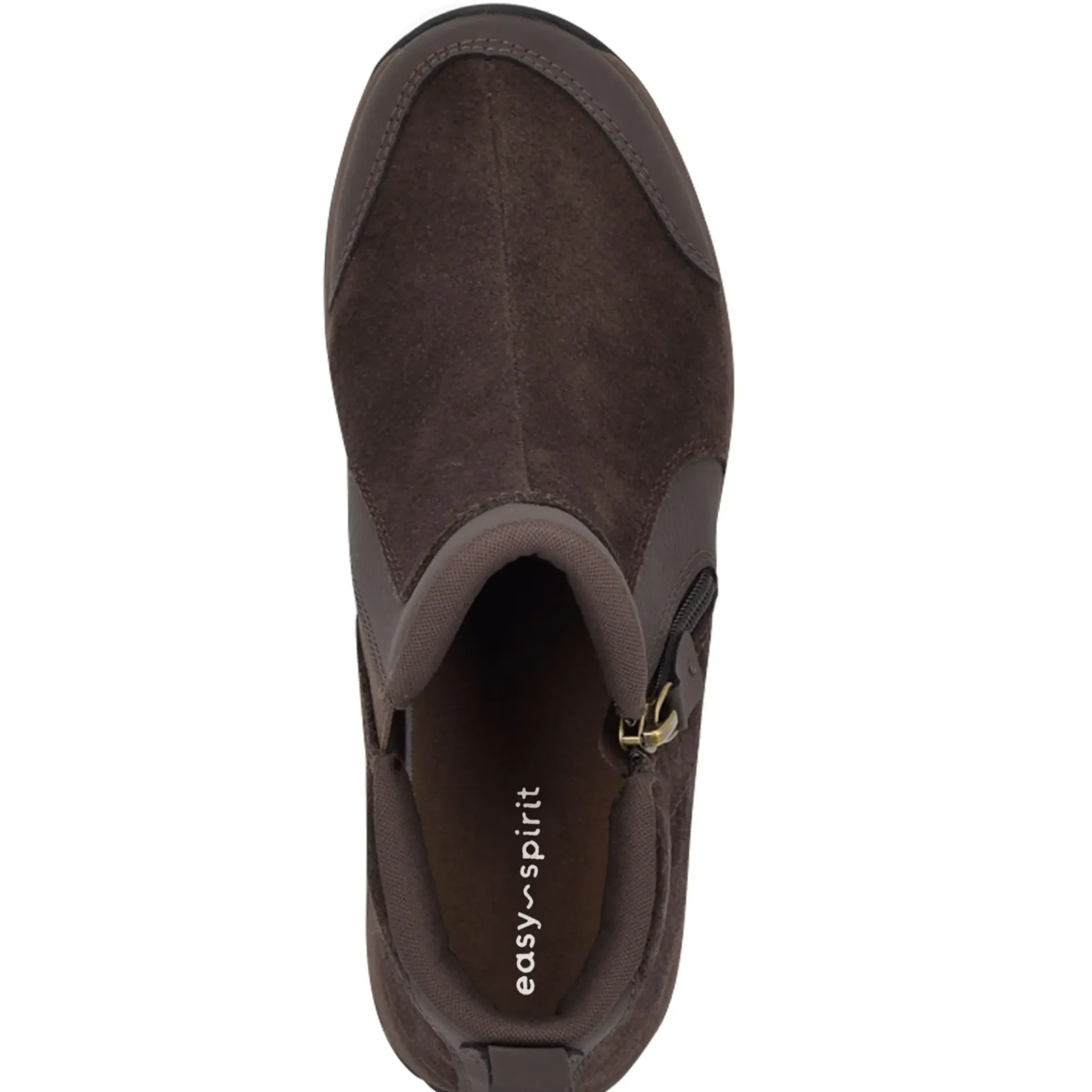 Explore24|Explore24>Easy Spirit Evony Casual Booties Dark Brown Suede