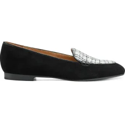 eFlex|eFlex>Easy Spirit Galla Casual Loafers Black Leather