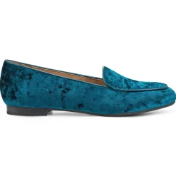 eFlex|eFlex>Easy Spirit Galla Casual Loafers Medium Teal Velvet