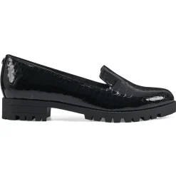 eFlex|eFlex>Easy Spirit Geneva Casual Shoes Black Croco Print