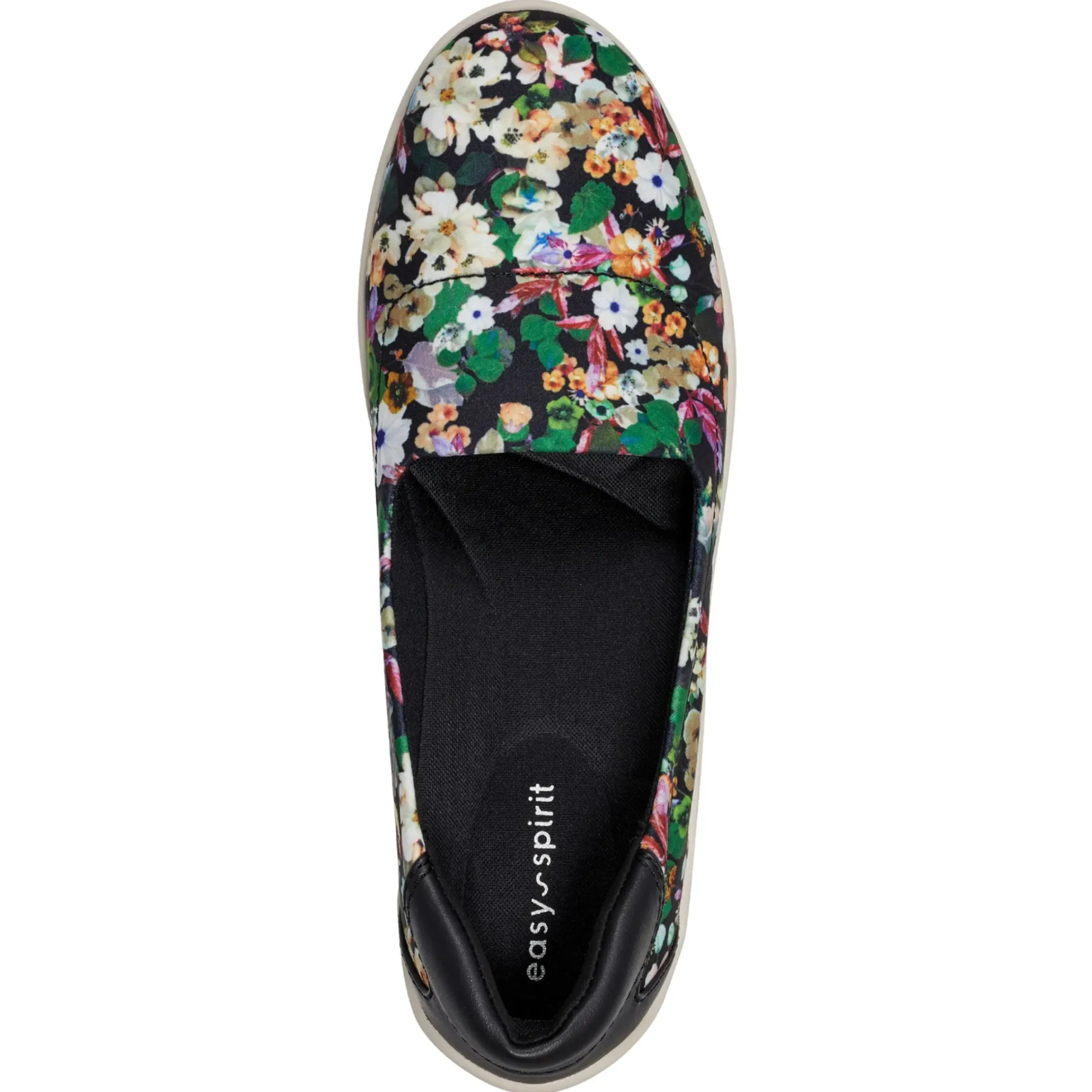 Flats|Flats>Easy Spirit Gift Slip On Flats Black Floral