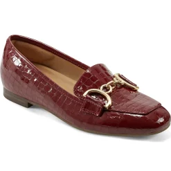 eFlex|eFlex>Easy Spirit Giselle Casual Loafers Red Croco Print