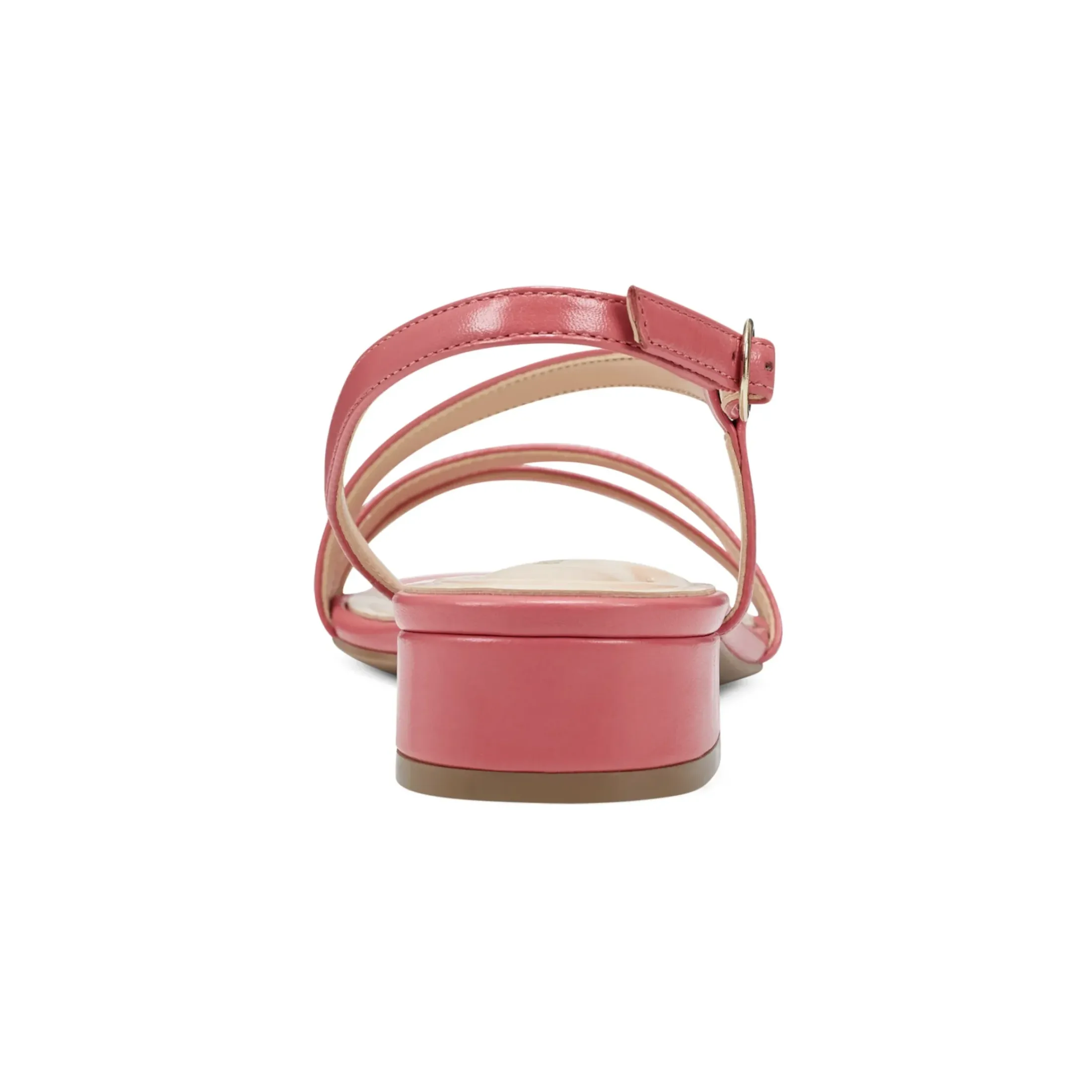 eFlex|eFlex>Easy Spirit Glenni Block Heel Sandals Medium Pink Leather