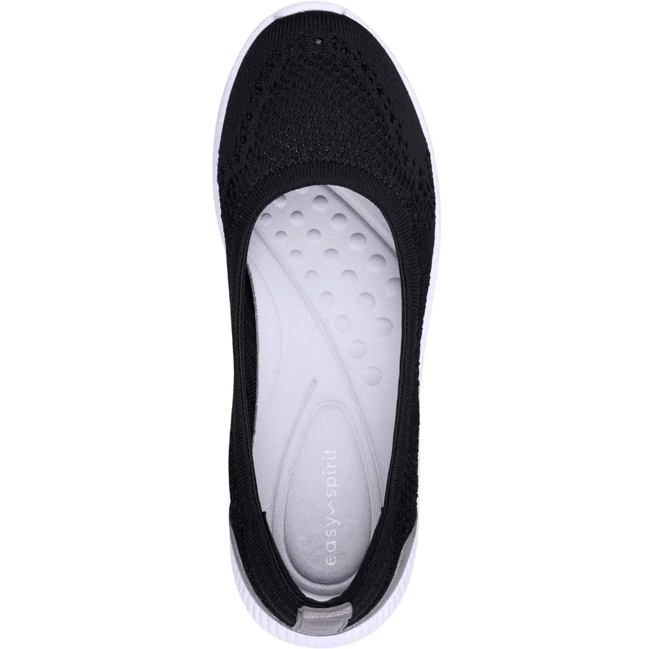 Glitz Walking Shoes|Slip Ons>Easy Spirit Glitz Walking Shoes Black Knit