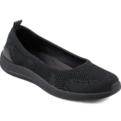Glitz Walking Shoes|Slip Ons>Easy Spirit Glitz Walking Shoes Black Black Knit