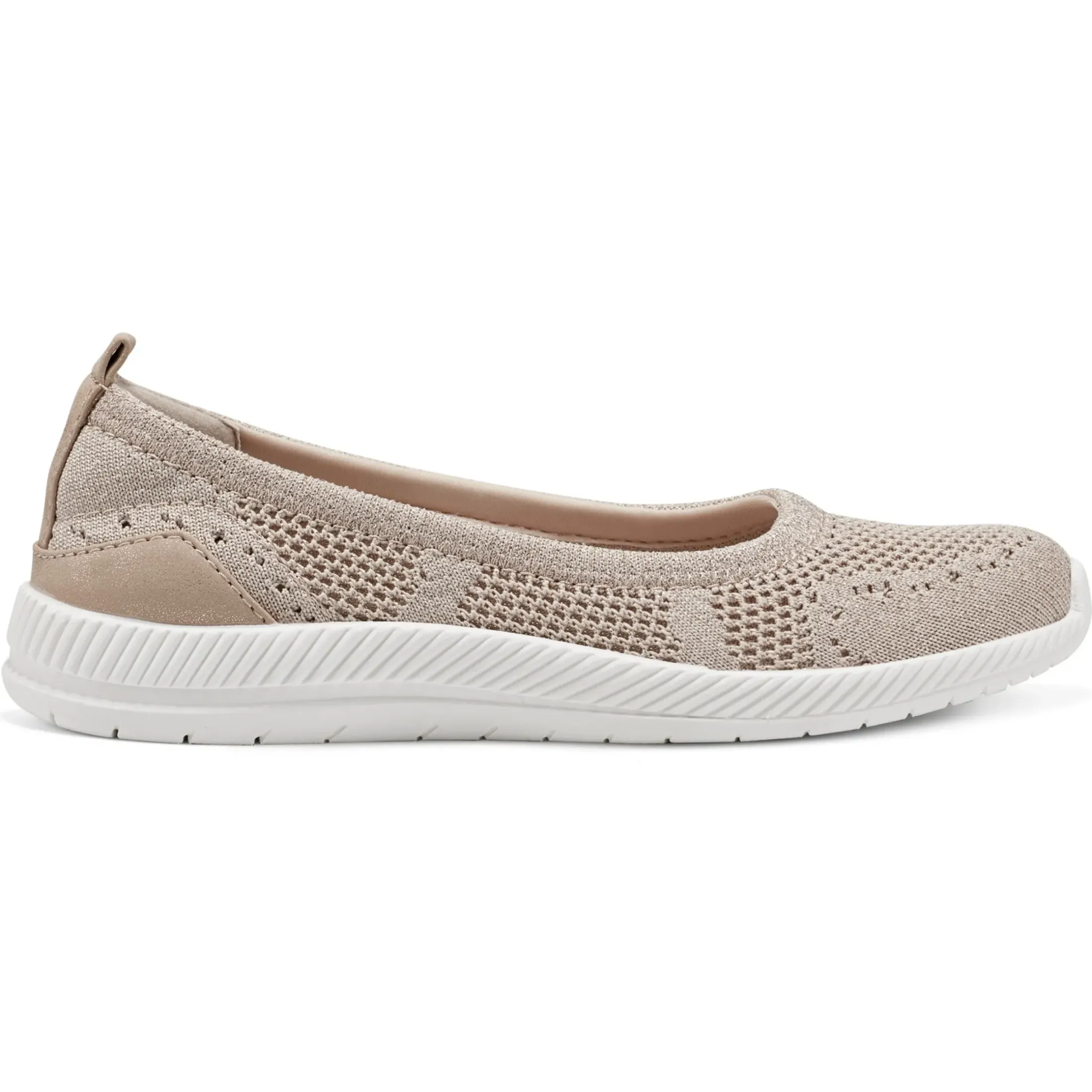 Glitz Walking Shoes|Slip Ons>Easy Spirit Glitz Walking Shoes Gold Knit