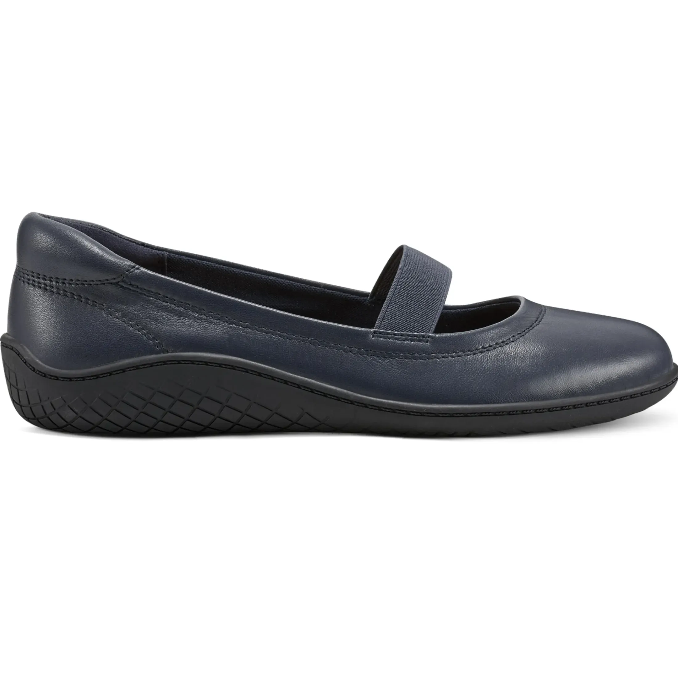 Golden Mark Jane Flats>Easy Spirit Golden Mary Jane Casual Ballet Flats Navy Leather