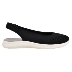 Slip Ons|Slip Ons>Easy Spirit Gracee Slingback Walking Shoes Black Knit