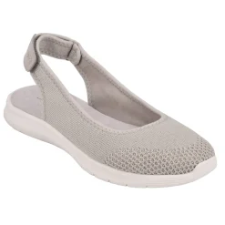 Sneakers|Sneakers>Easy Spirit Gracee Slingback Walking Shoes Light Grey Knit
