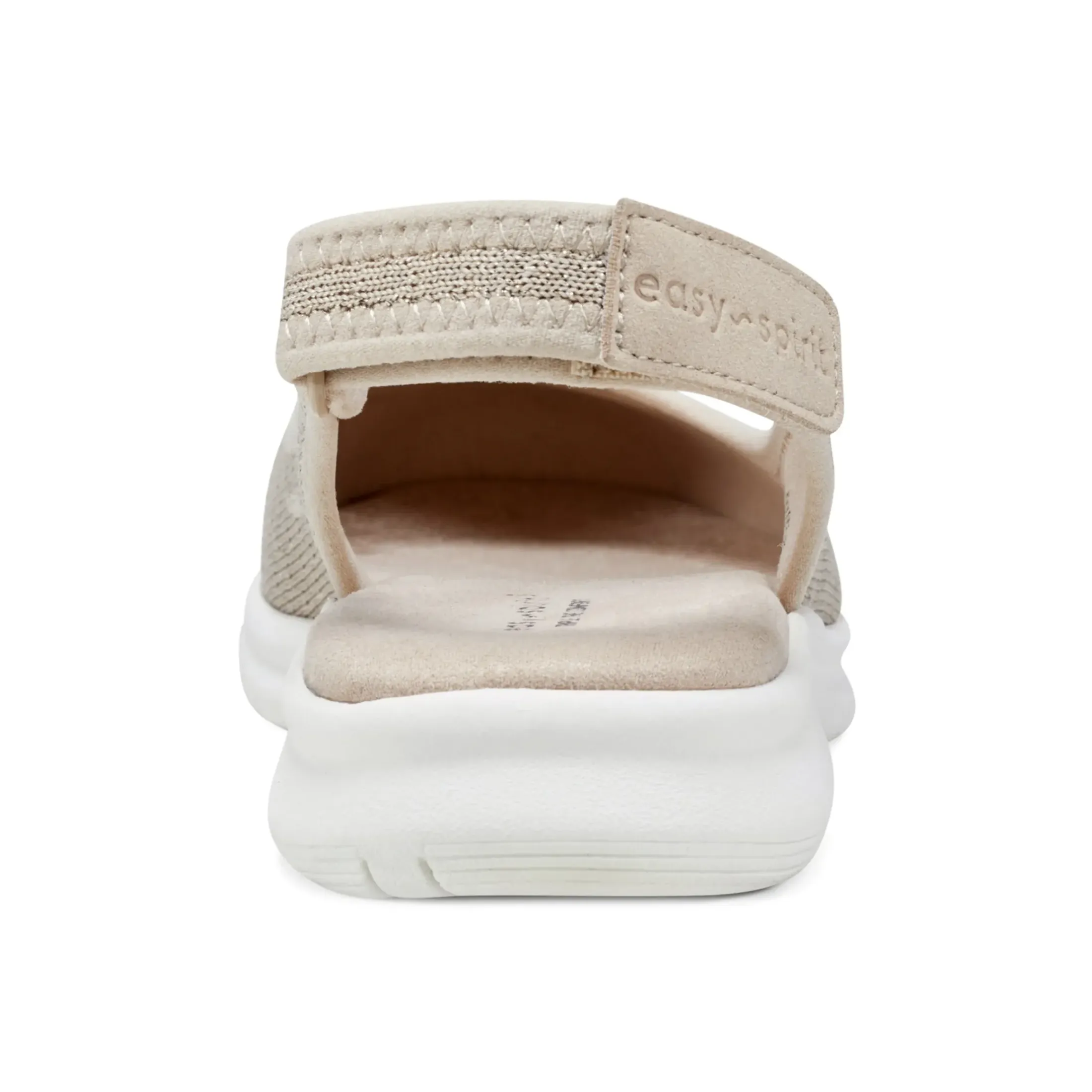 Slip Ons|Slip Ons>Easy Spirit Gracee Slingback Walking Shoes Medium Natural Metallic