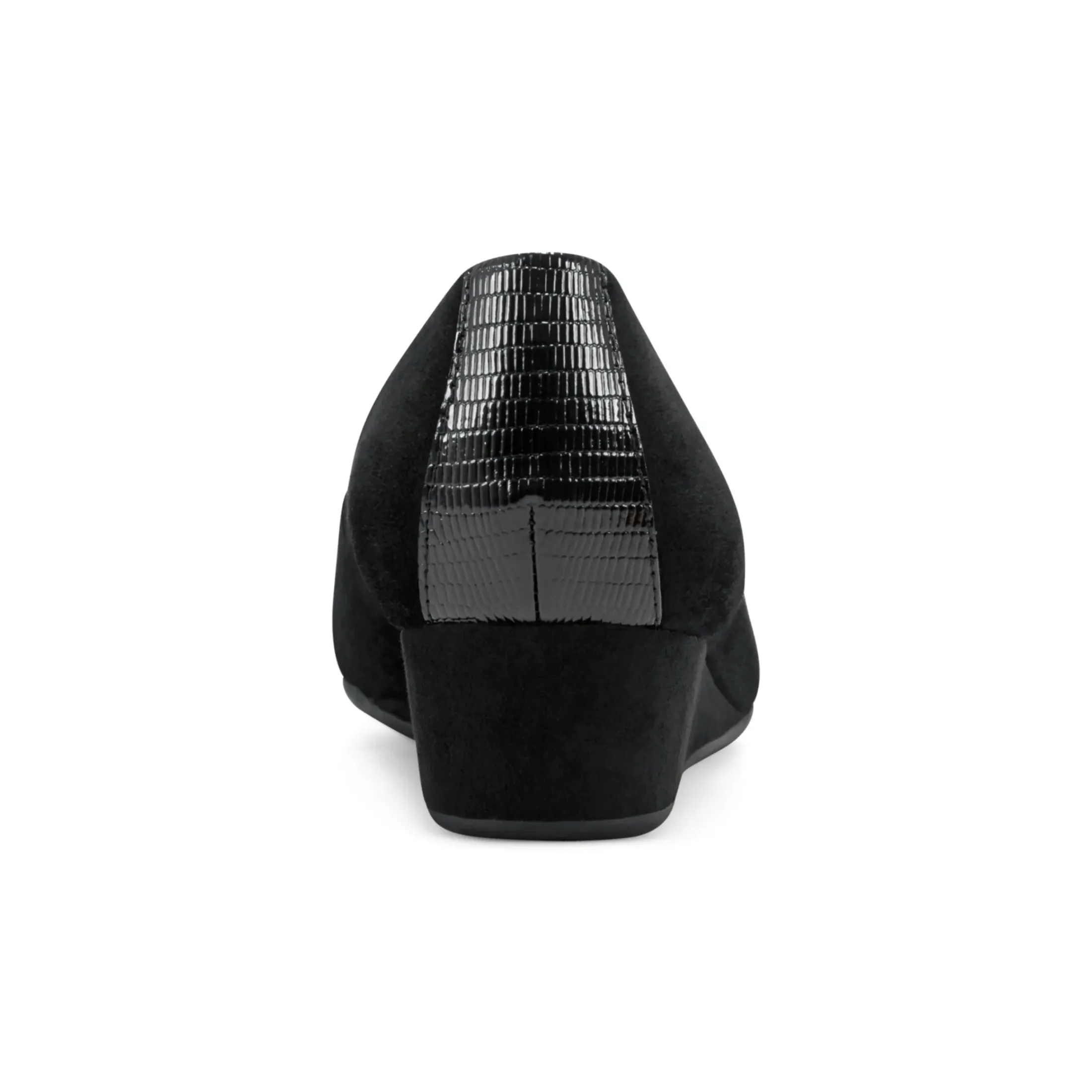 Low Heels|Gracey Wedge>Easy Spirit Gracey Wedge Heels Black Suede