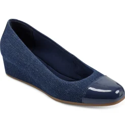 Gracey Wedge|Low Heels>Easy Spirit Gracey Wedge Heels Dark Denim