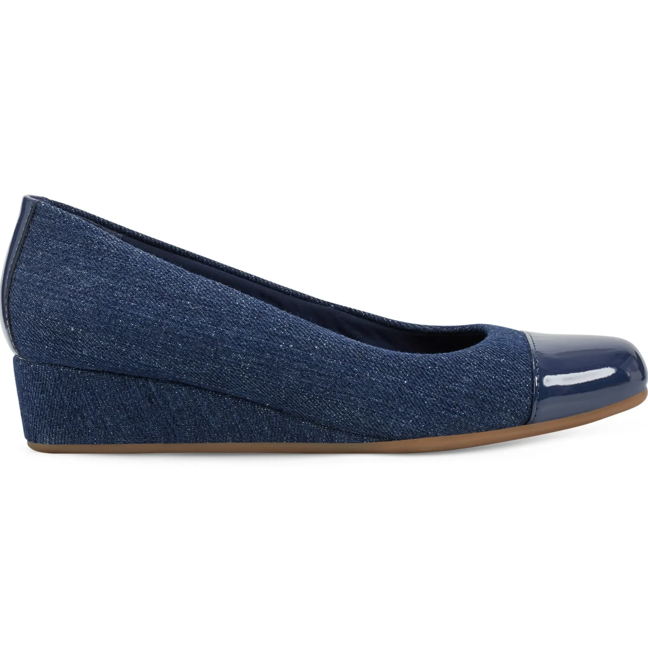 Gracey Wedge|Low Heels>Easy Spirit Gracey Wedge Heels Dark Denim