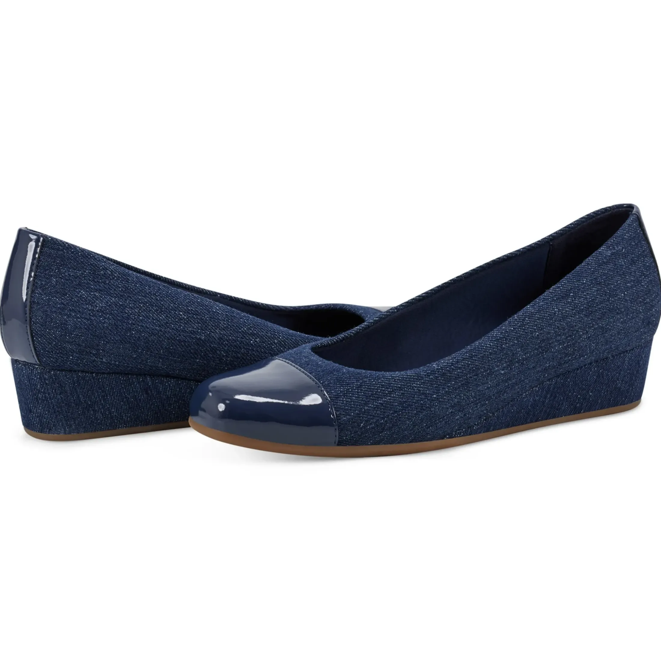 Gracey Wedge|Low Heels>Easy Spirit Gracey Wedge Heels Dark Denim