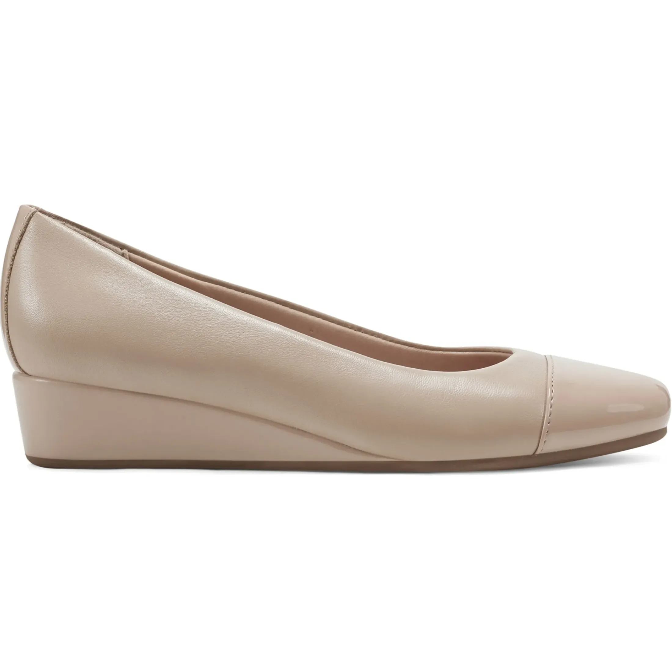 Gracey Wedge|Low Heels>Easy Spirit Gracey Wedge Heels Nude