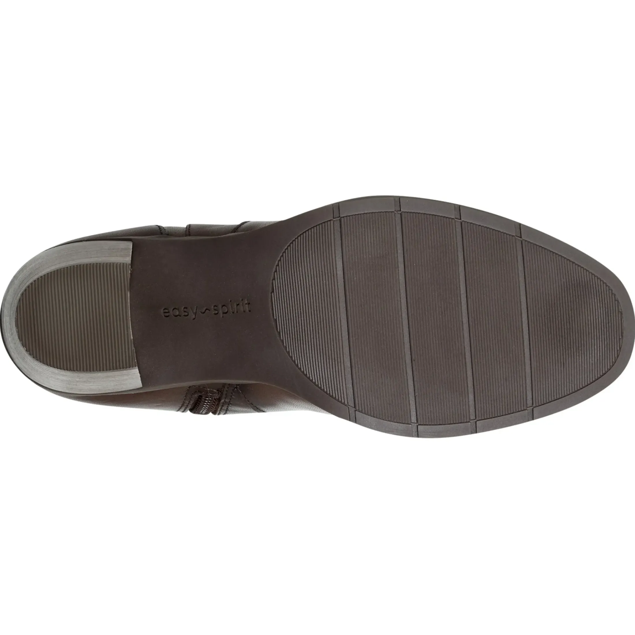 eFlex|eFlex>Easy Spirit Imani Block Heel Boots Brown Leather