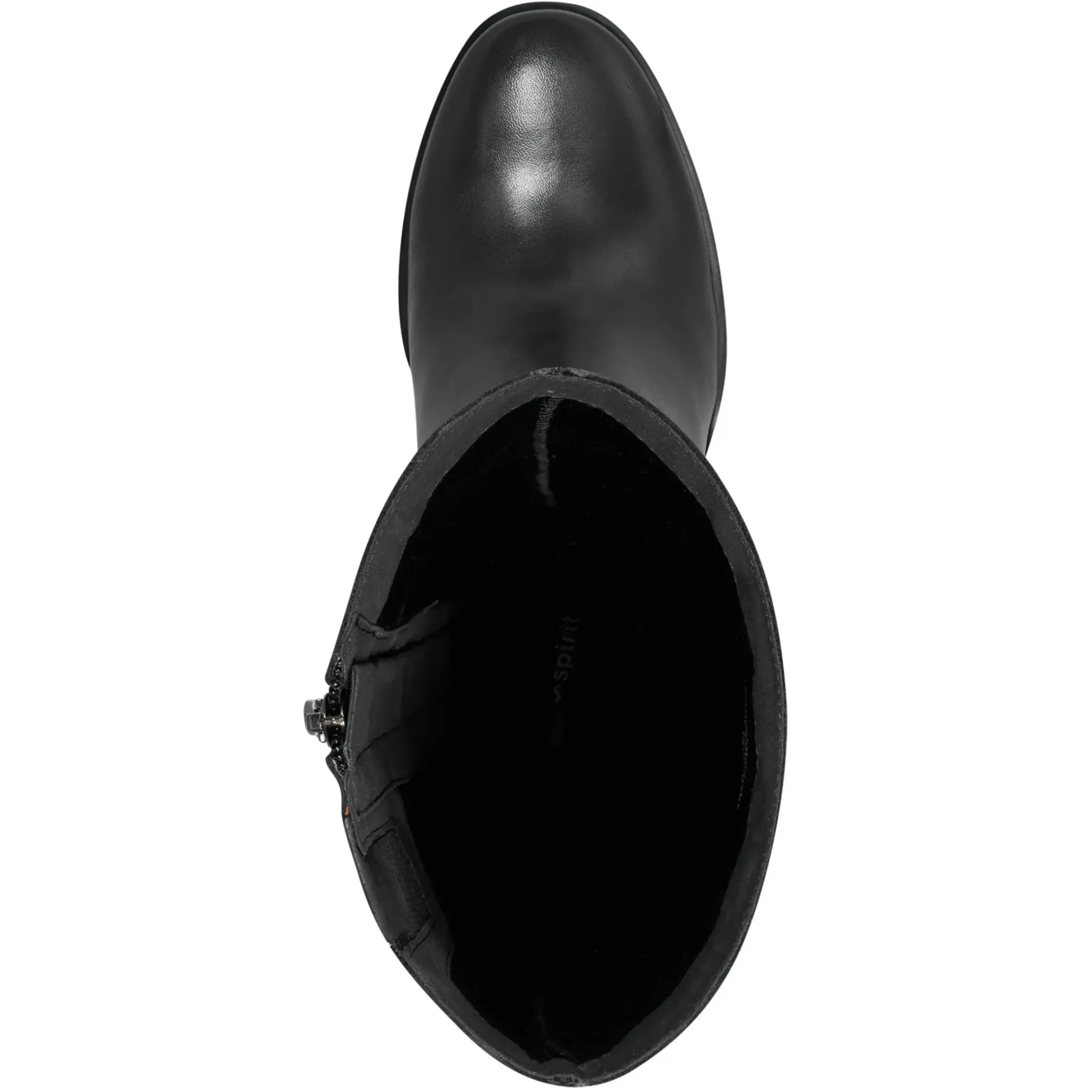 eFlex|eFlex>Easy Spirit Imani Block Heel Boots Black Leather