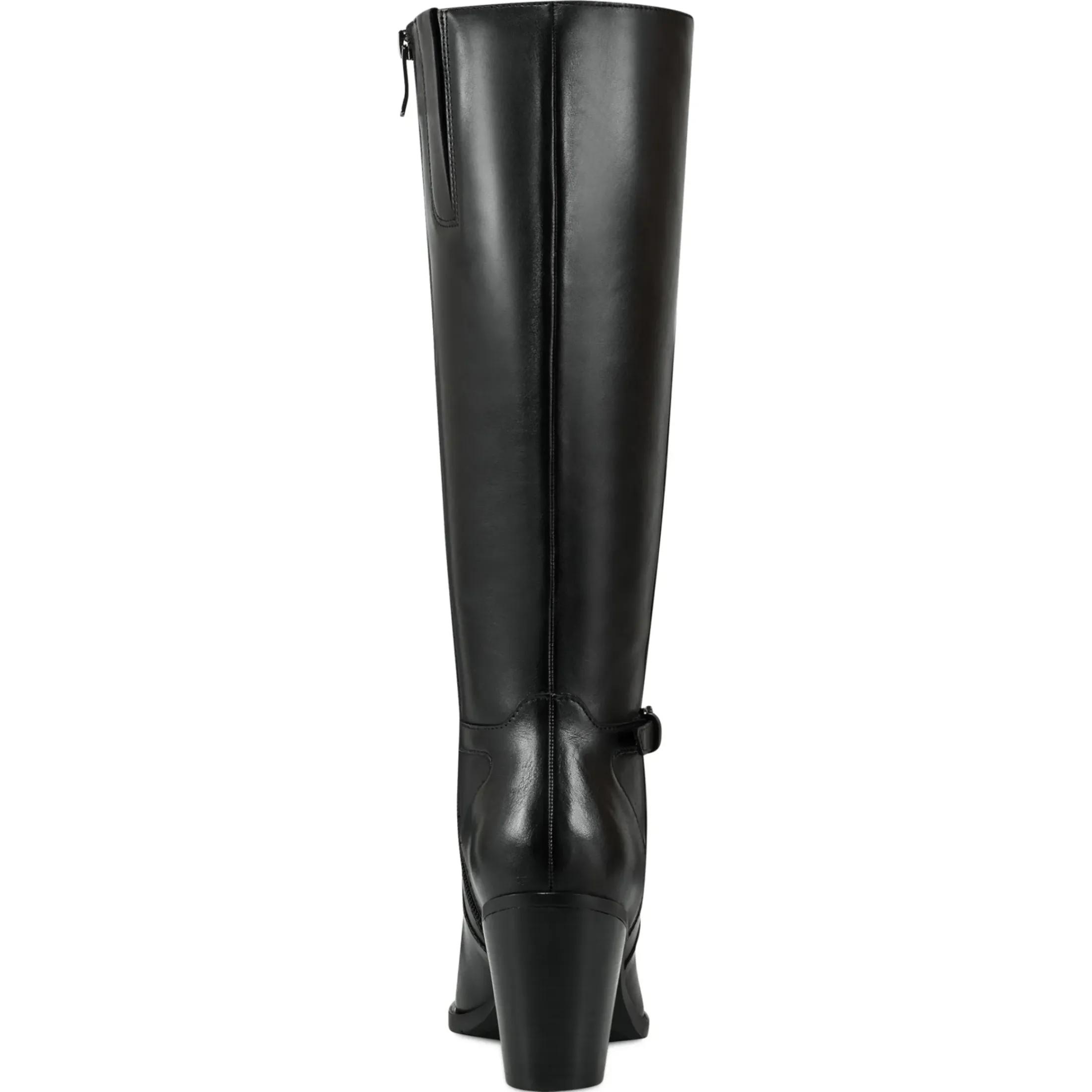 eFlex|eFlex>Easy Spirit Imani Block Heel Boots Black Leather