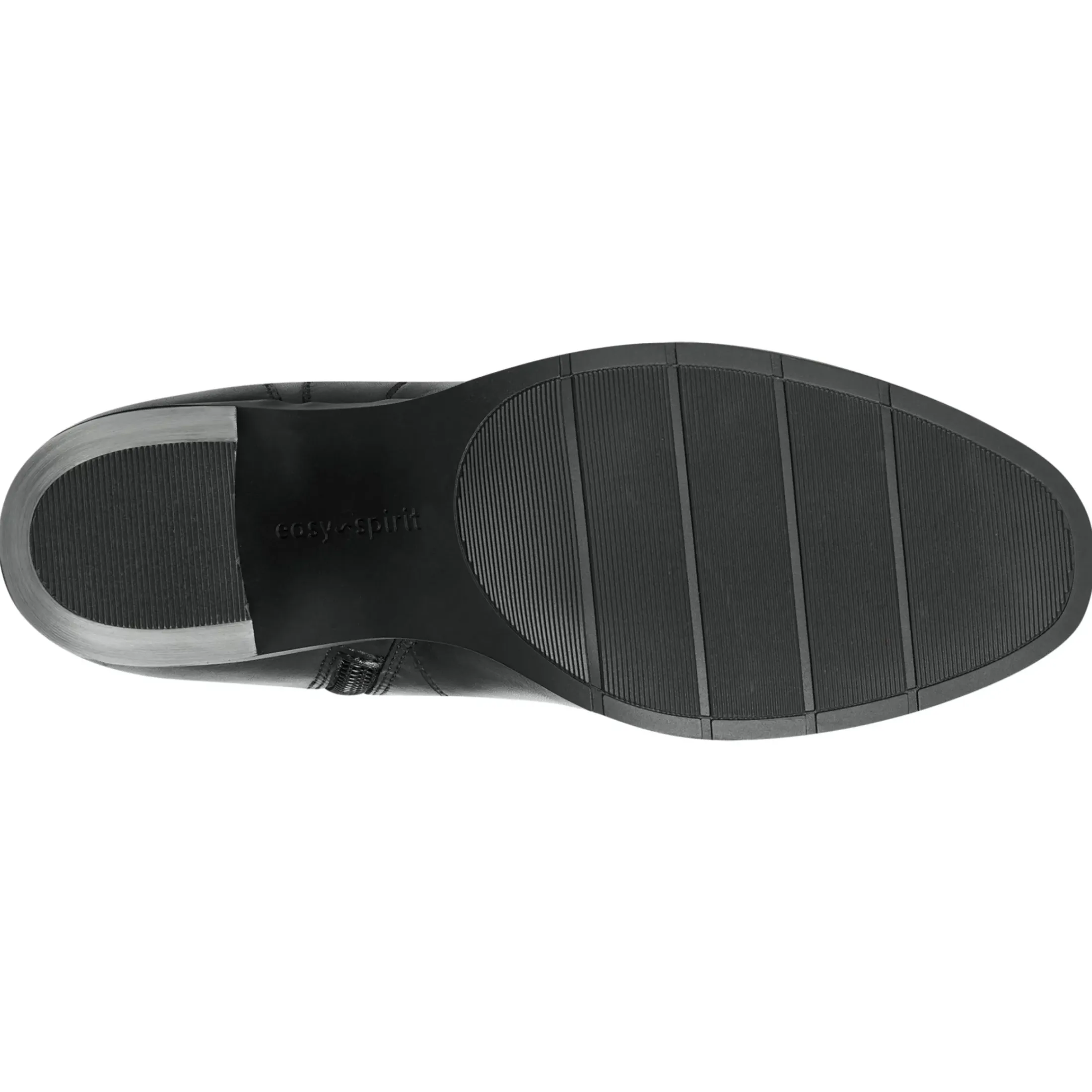 eFlex|eFlex>Easy Spirit Imani Block Heel Boots Black Leather