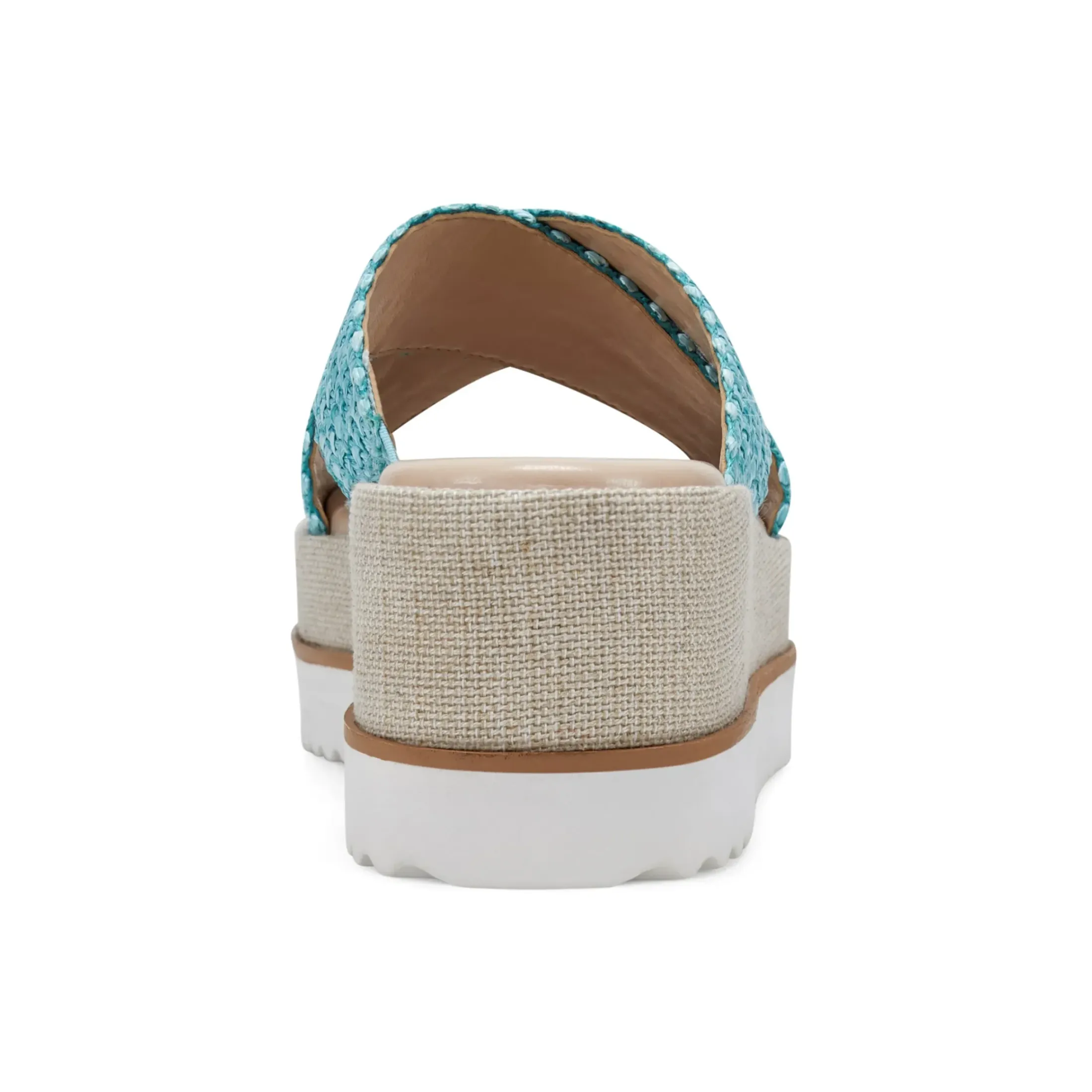 Espadrilles & Wedges|Espadrilles & Wedges>Easy Spirit Irene Wedge Sandals Turquoise Raffia