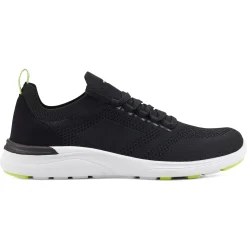 Sneakers|Sneakers>Easy Spirit Jacie Lace Up Walking Shoes Black Knit