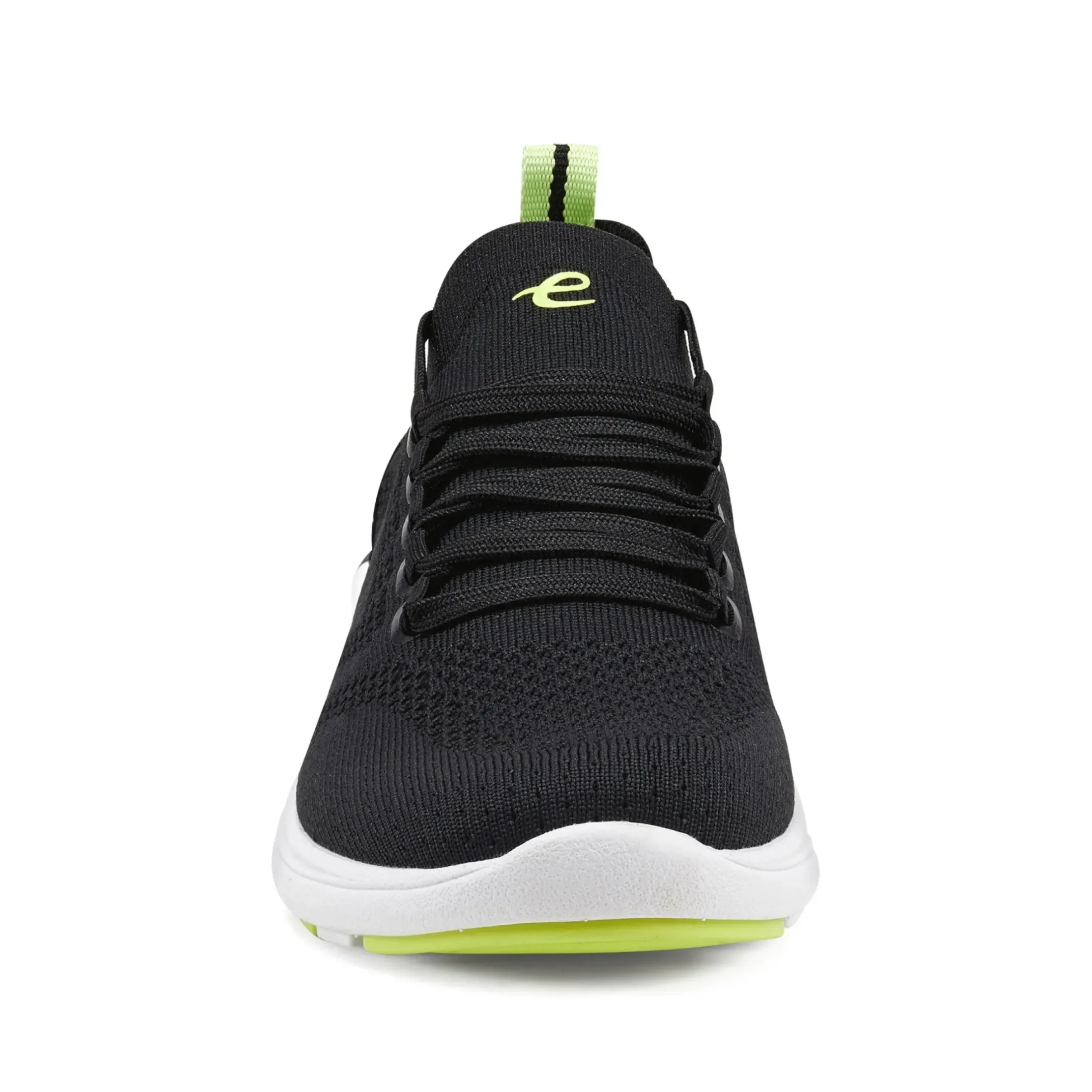 Sneakers|Sneakers>Easy Spirit Jacie Lace Up Walking Shoes Black Knit