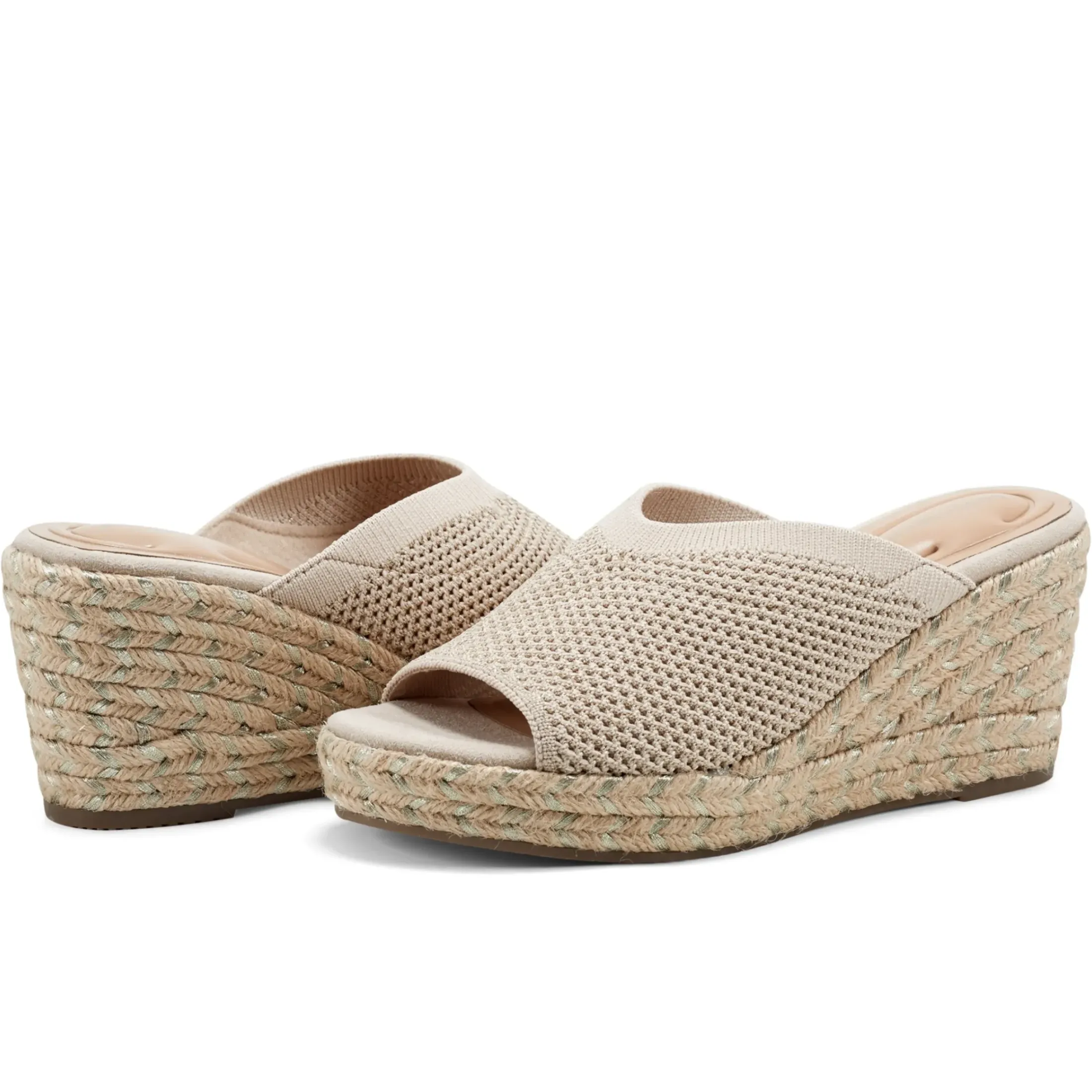 Dress|Sandals>Easy Spirit Jalen Espadrille Wedge Sandals Natural