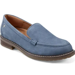 eFlex|eFlex>Easy Spirit Jaylin Casual Loafers Medium Blue Leather