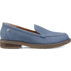 eFlex|eFlex>Easy Spirit Jaylin Casual Loafers Medium Blue Leather