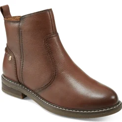 eFlex|eFlex>Easy Spirit Juna Casual Booties Brown Leather