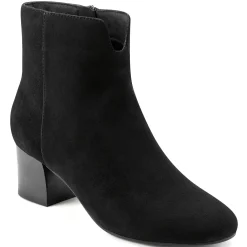 eFlex|eFlex>Easy Spirit Karen Booties Black Suede