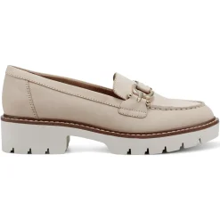 eFlex|eFlex>Easy Spirit Kinndle Lug Sole Casual Loafers Light Natural Nubuck