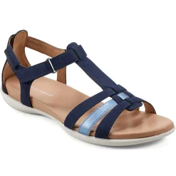 Casual|Sandals>Easy Spirit Leia Adjustable Ankle Strap Sandals Navy