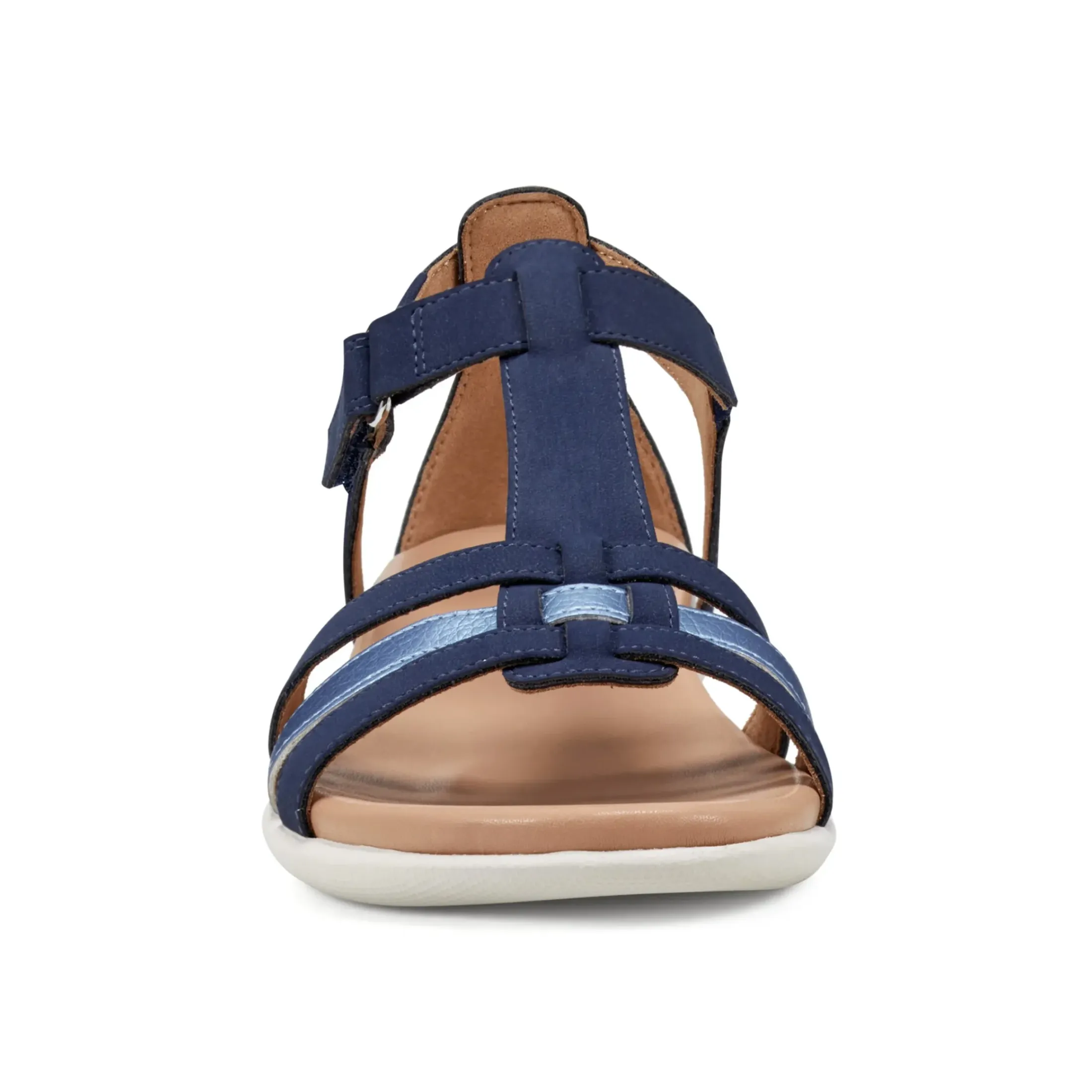 Casual|Sandals>Easy Spirit Leia Adjustable Ankle Strap Sandals Navy