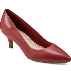 Mid Heels|Pumps>Easy Spirit Lexie Pumps Red Leather