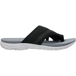 Casual|Flats>Easy Spirit Lola Slip On Sandals Black Fabric