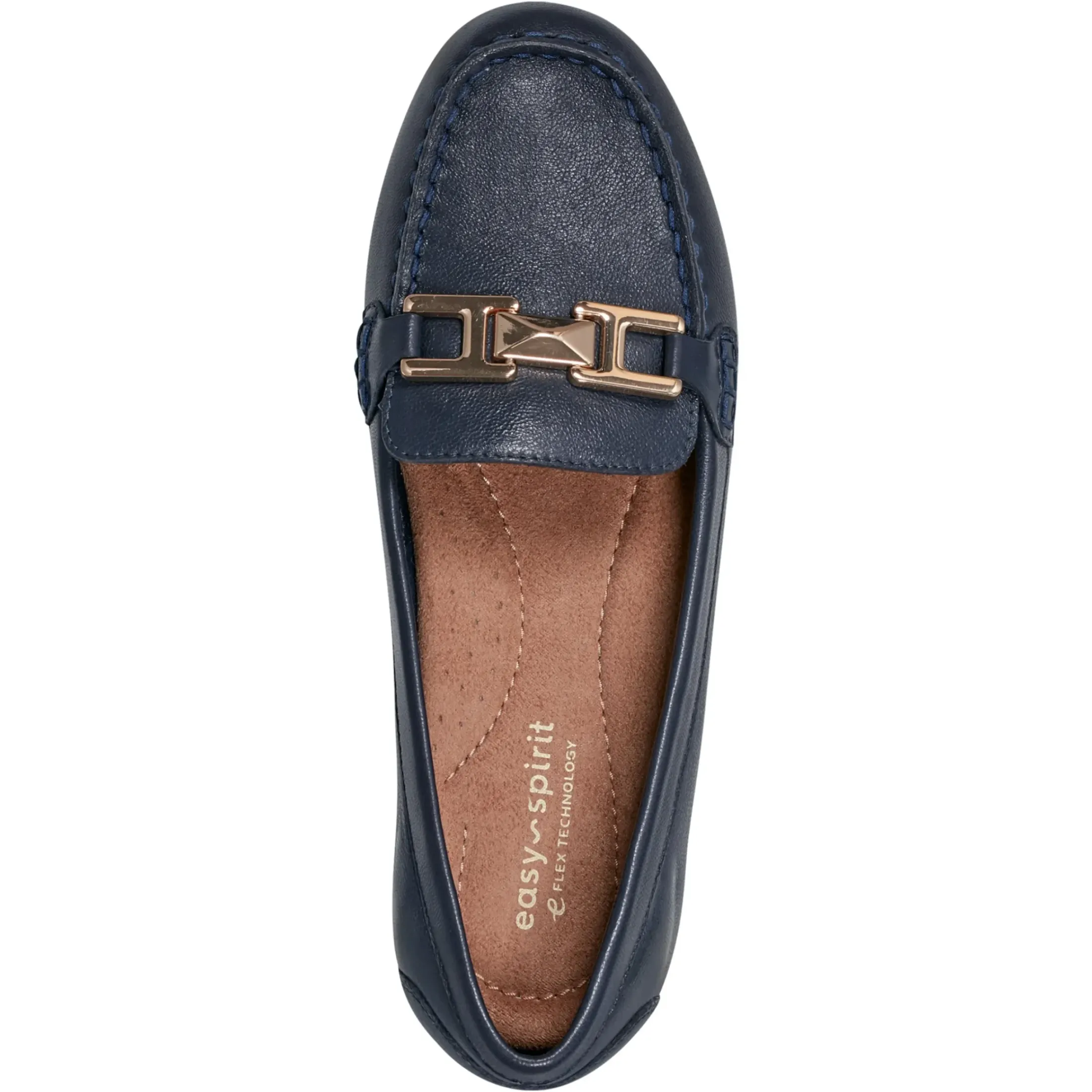 eFlex|eFlex>Easy Spirit Mallorie Casual Loafers Navy Leather