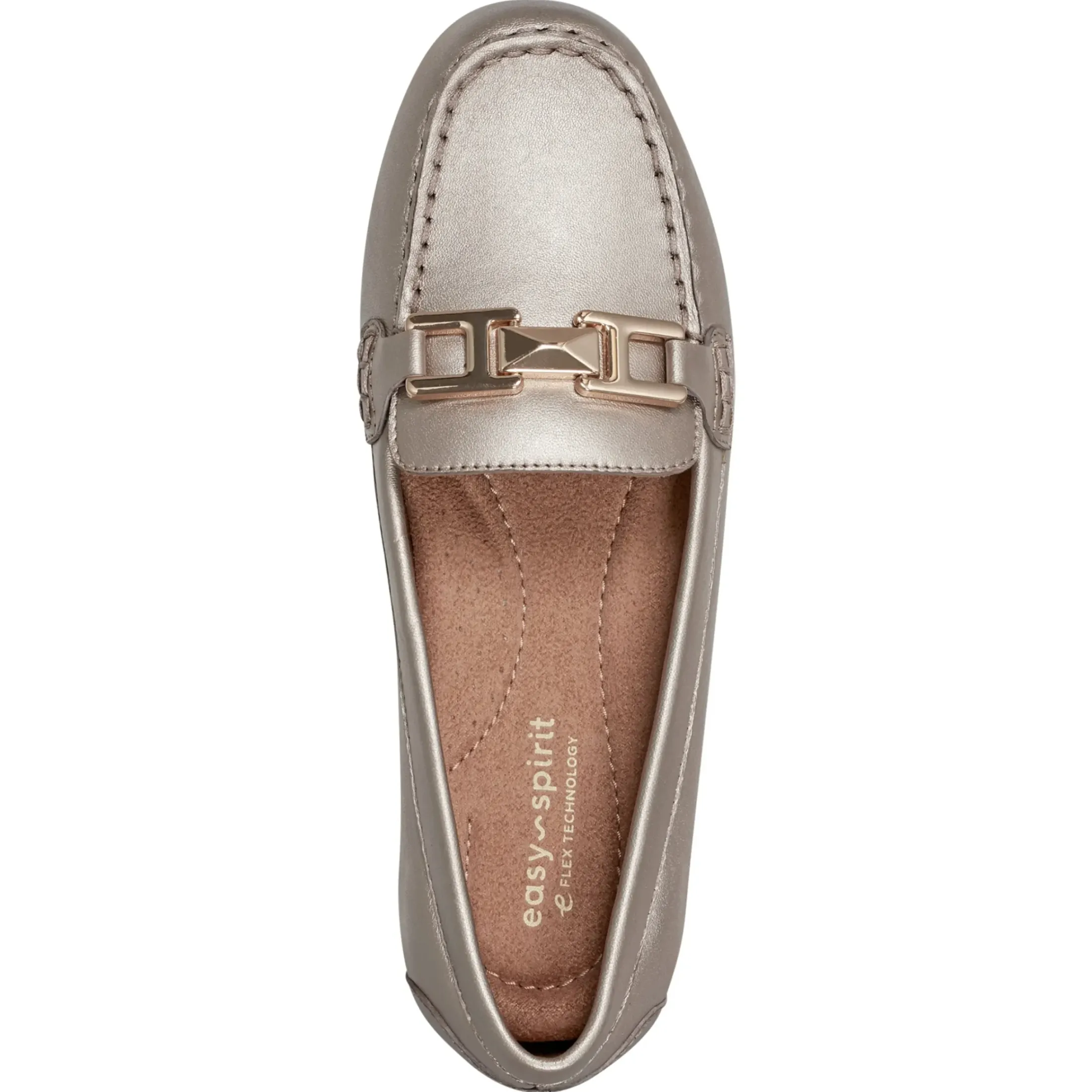 eFlex|eFlex>Easy Spirit Mallorie Casual Loafers Bronze Pearlized