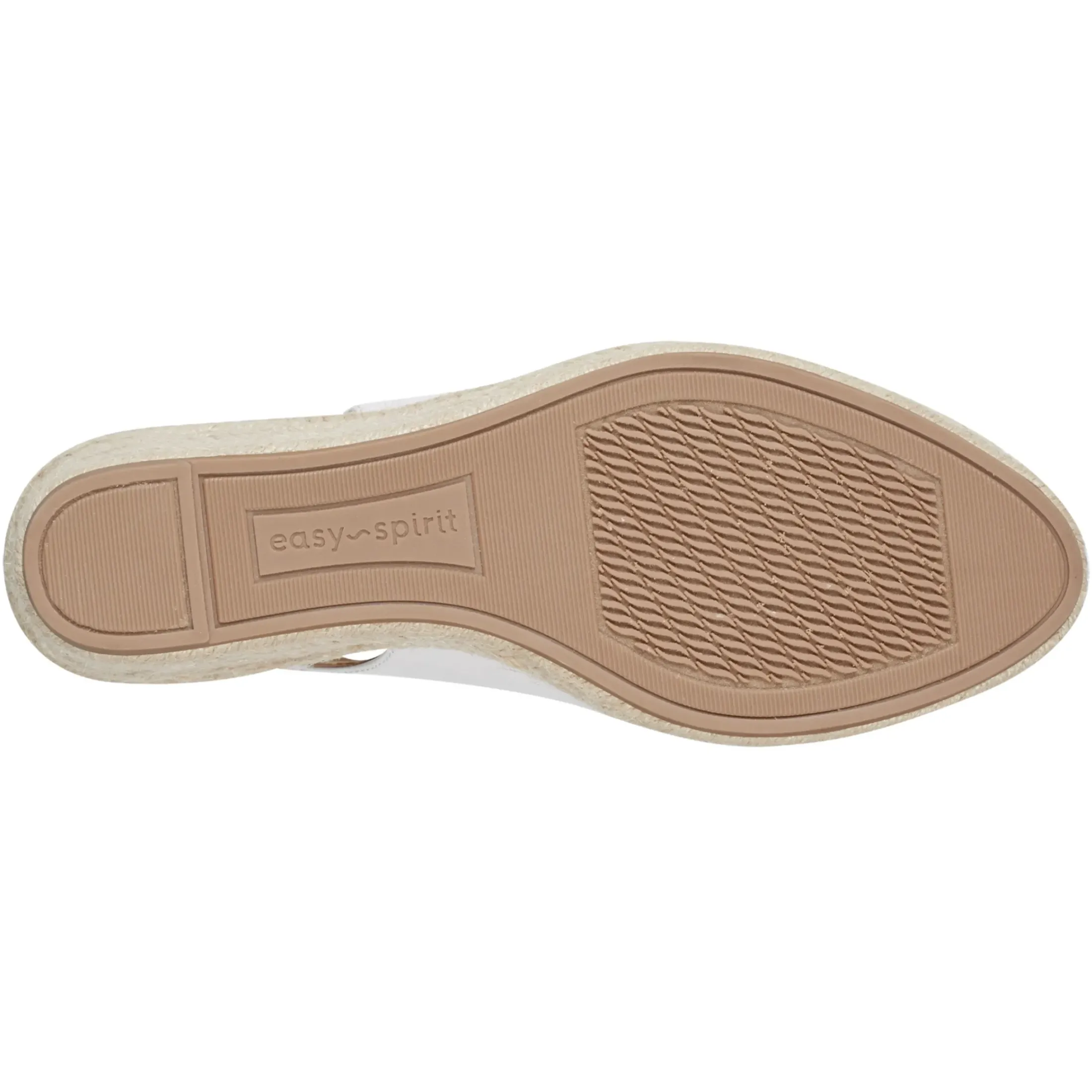 Sandals|Slip Ons>Easy Spirit Margie Platform Wedge Slingbacks White Leather