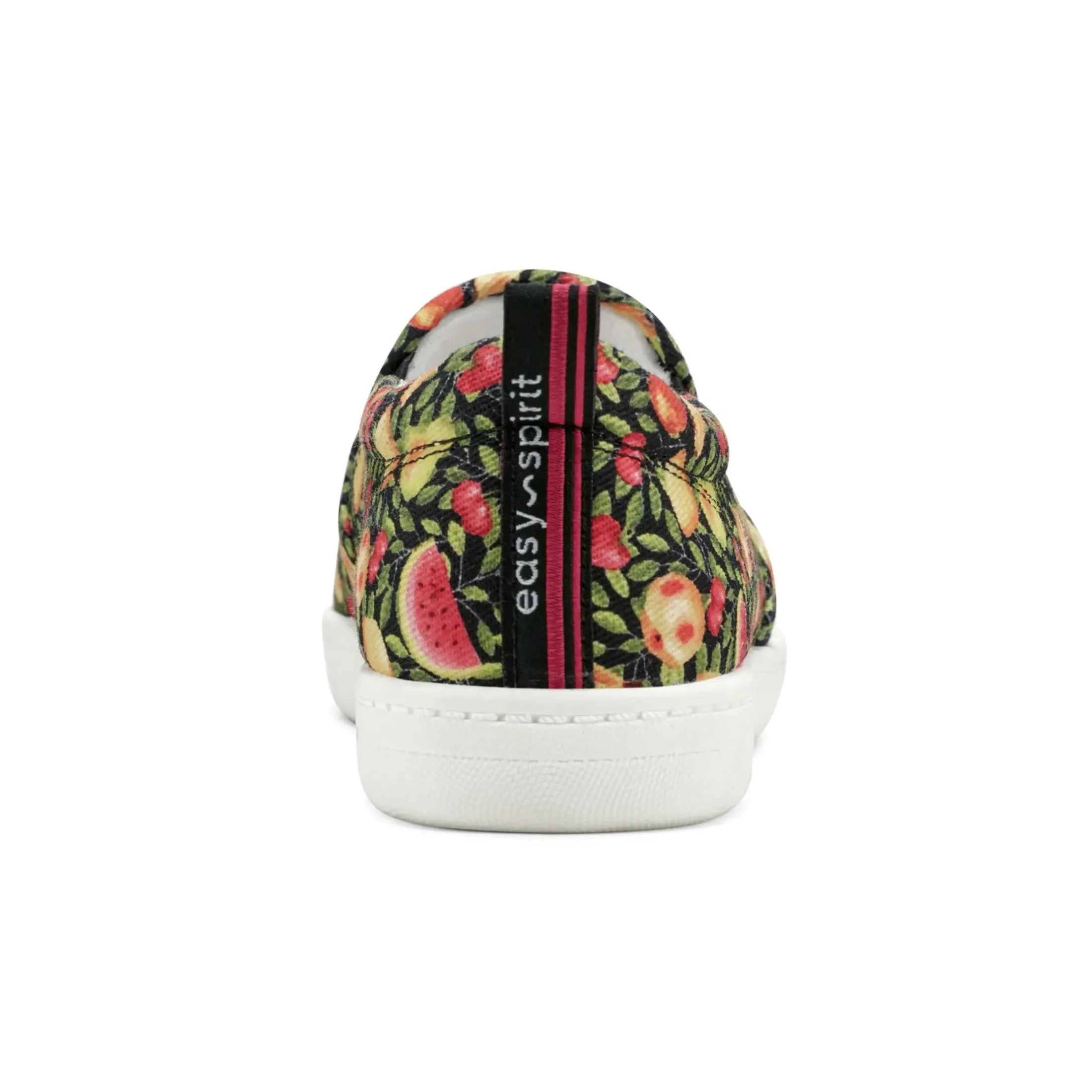 Slip Ons|Slip Ons>Easy Spirit Mariela Washable Slip On Sneakers Black Multi Fruit Print