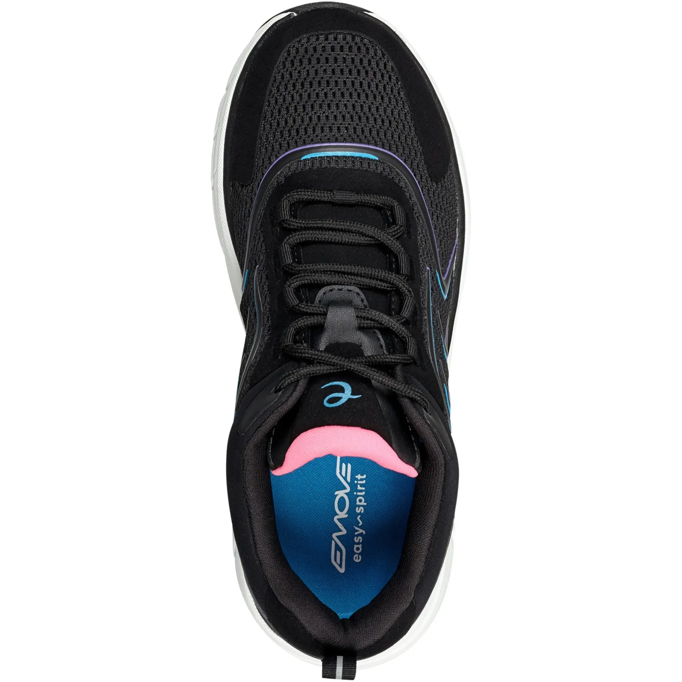 eMove|Sneakers>Easy Spirit Marliss EMOVE Walking Shoes Black/Pink Multi