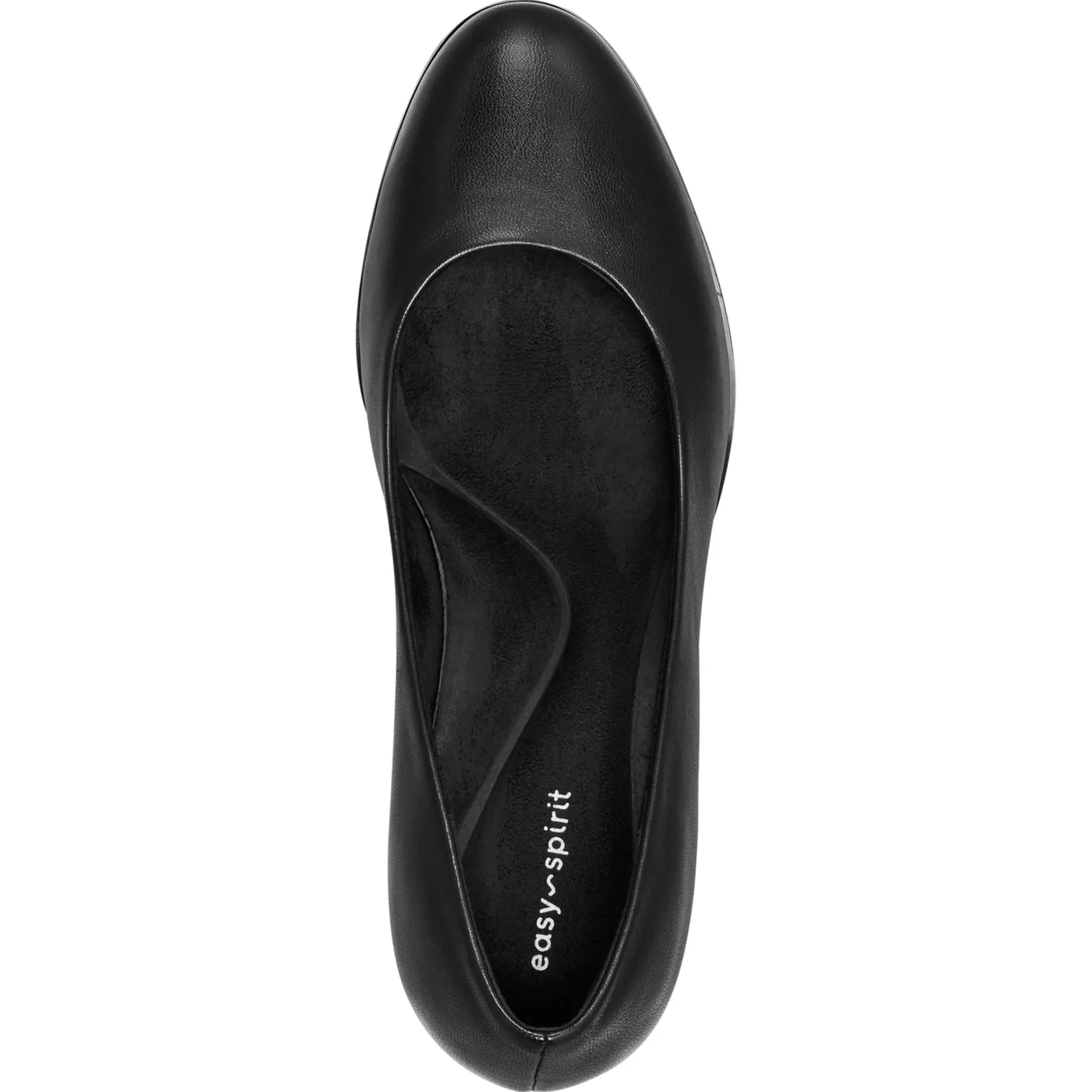 eFlex|eFlex>Easy Spirit Mckay Lug Sole Dress Pumps Black Leather