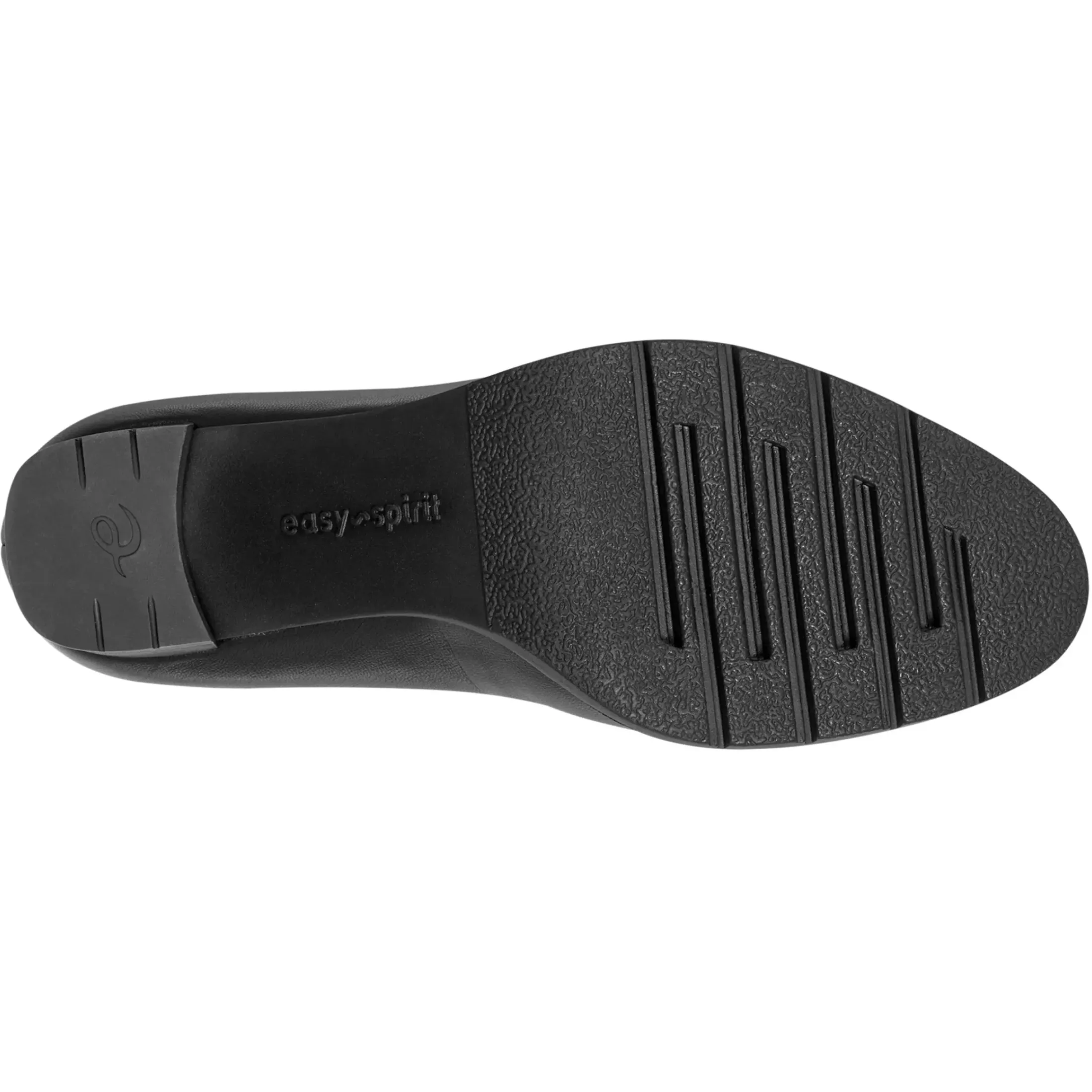 eFlex|eFlex>Easy Spirit Mckay Lug Sole Dress Pumps Black Leather
