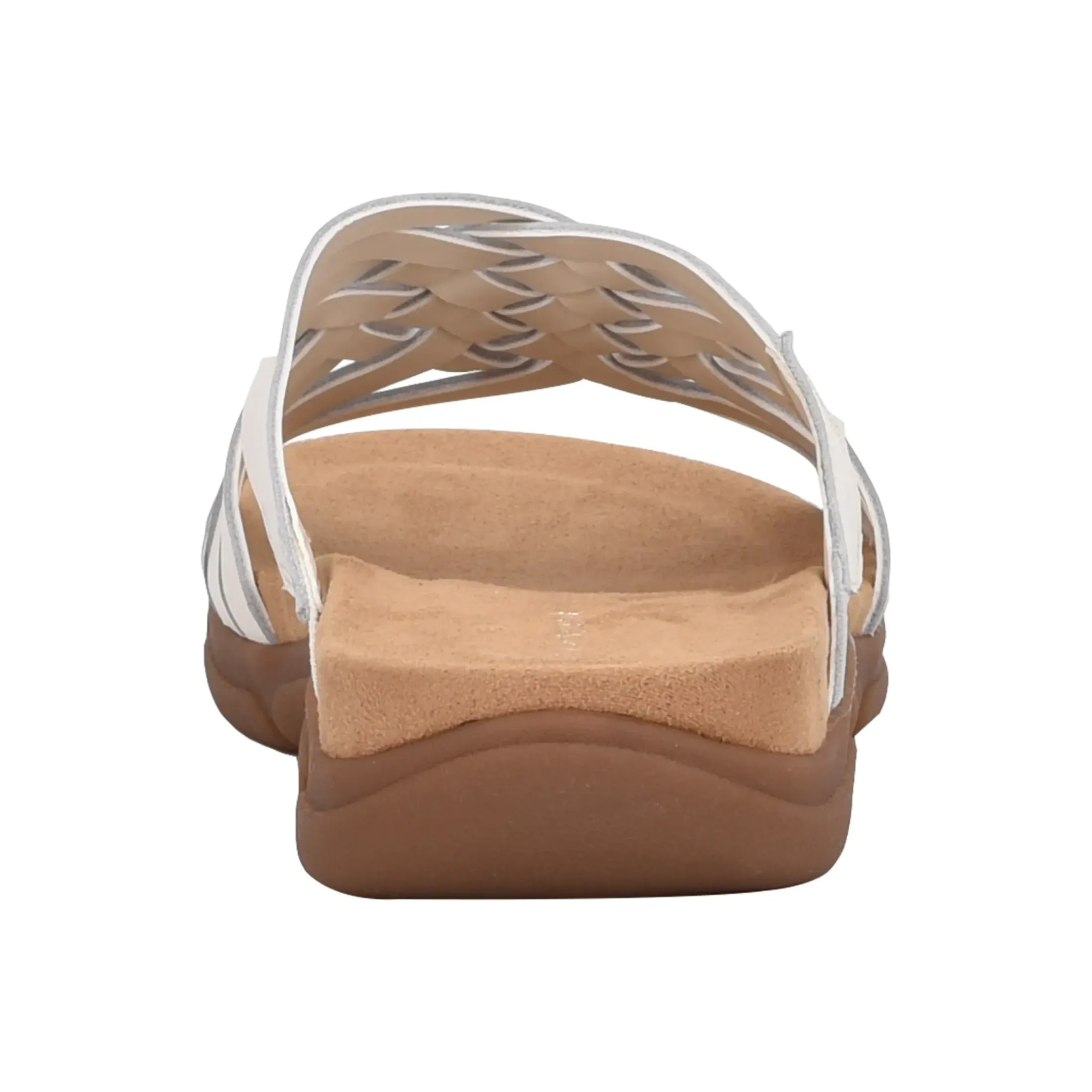 Mar|Casual>Easy Spirit Meadow Slip On Sandals Ivory Leather