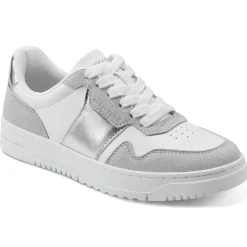Sneakers|Sneakers>Easy Spirit Merci Lace Up Sneakers White/Silver