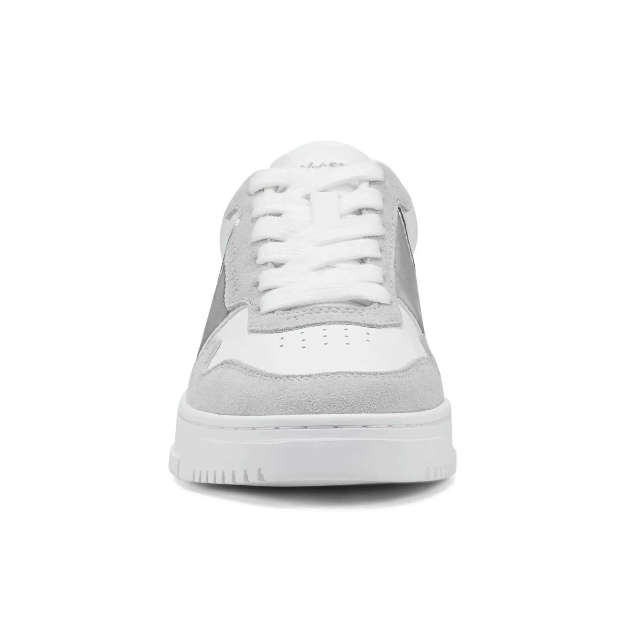 Sneakers|Sneakers>Easy Spirit Merci Lace Up Sneakers White/Silver