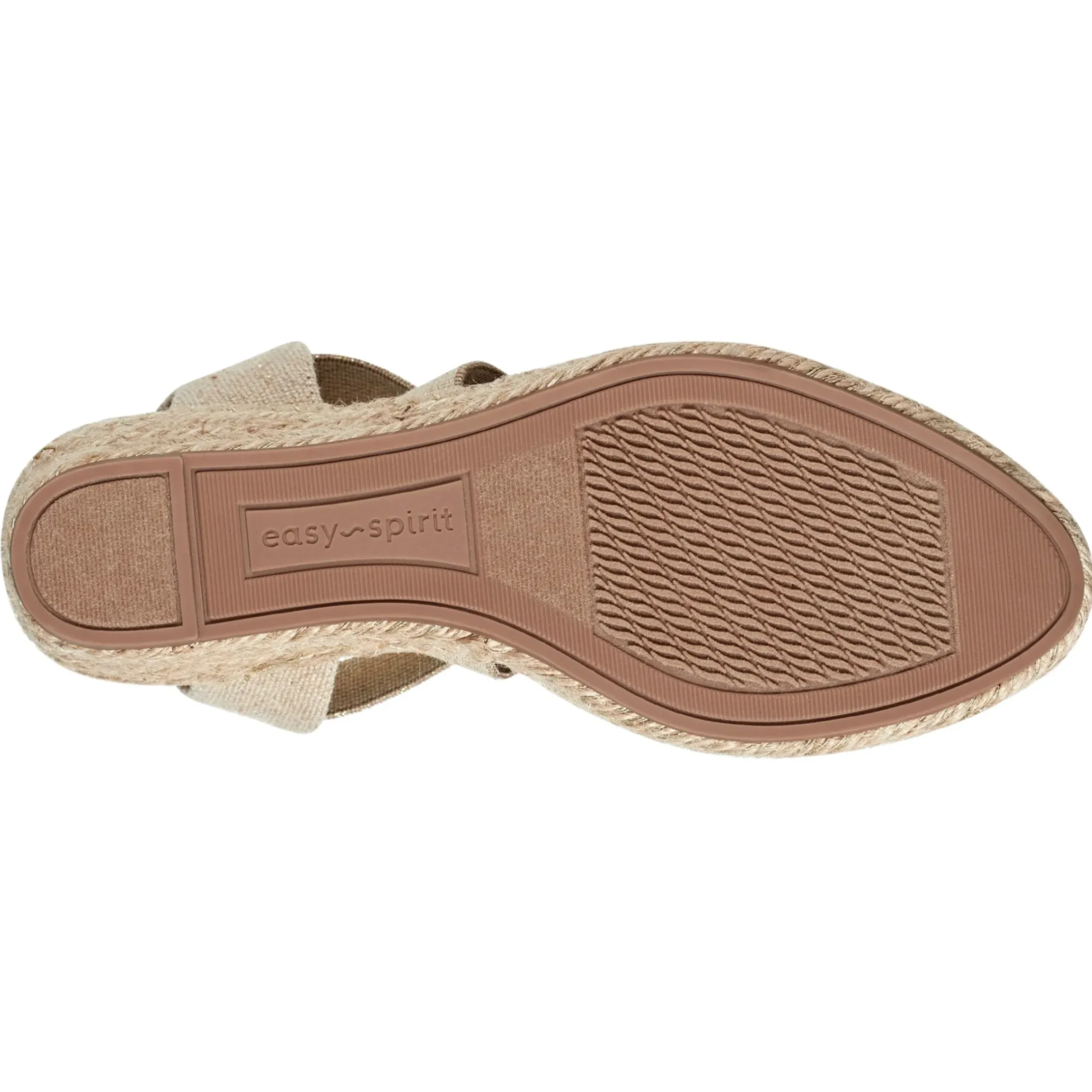 Dress|Sandals>Easy Spirit Meza Espadrille Wedge Sandals Natural Metallic