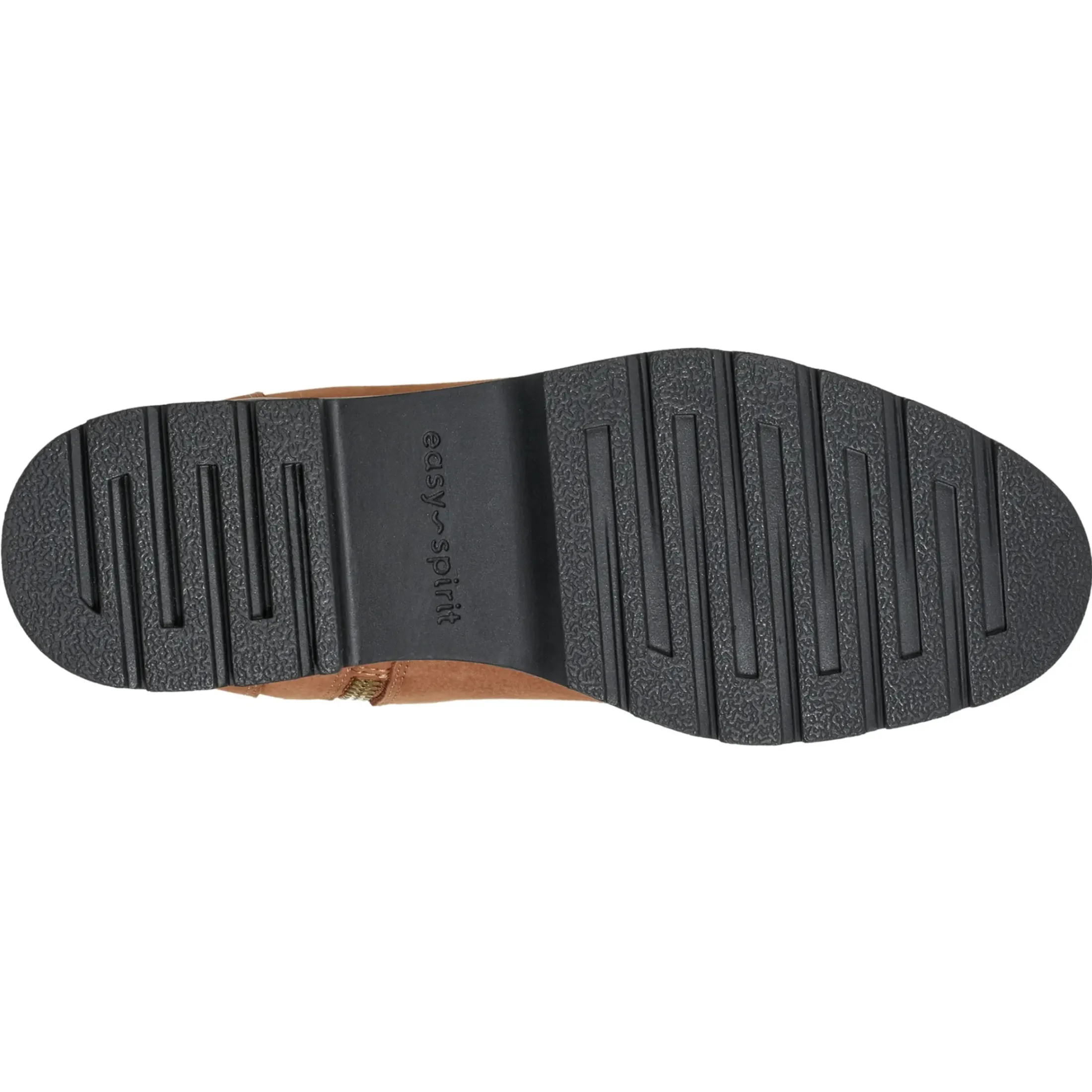eFlex|eFlex>Easy Spirit Morgan Lug Sole Casual Booties Tan Nubuck Leather