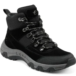 Explore24|Explore24>Easy Spirit Nylaa Lace Up Hiker Booties Black Suede