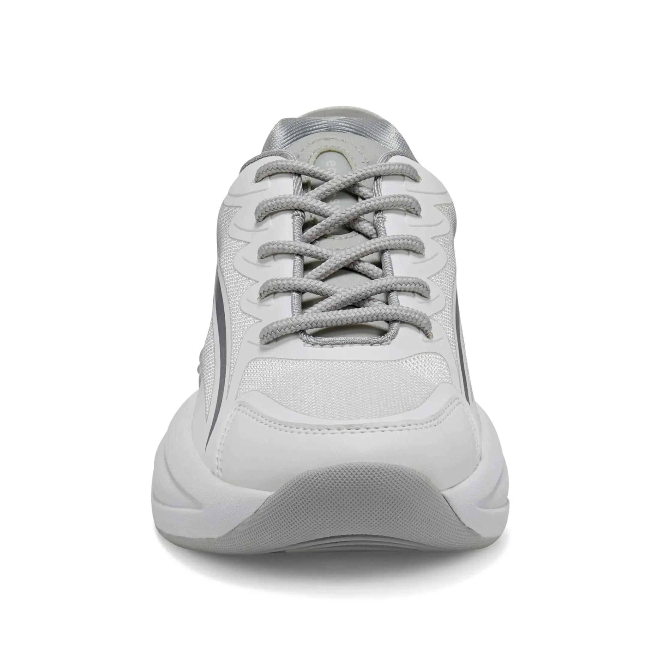 Sneakers|Sneakers>Easy Spirit Pacer Lace Up Sneakers White/Grey Mesh